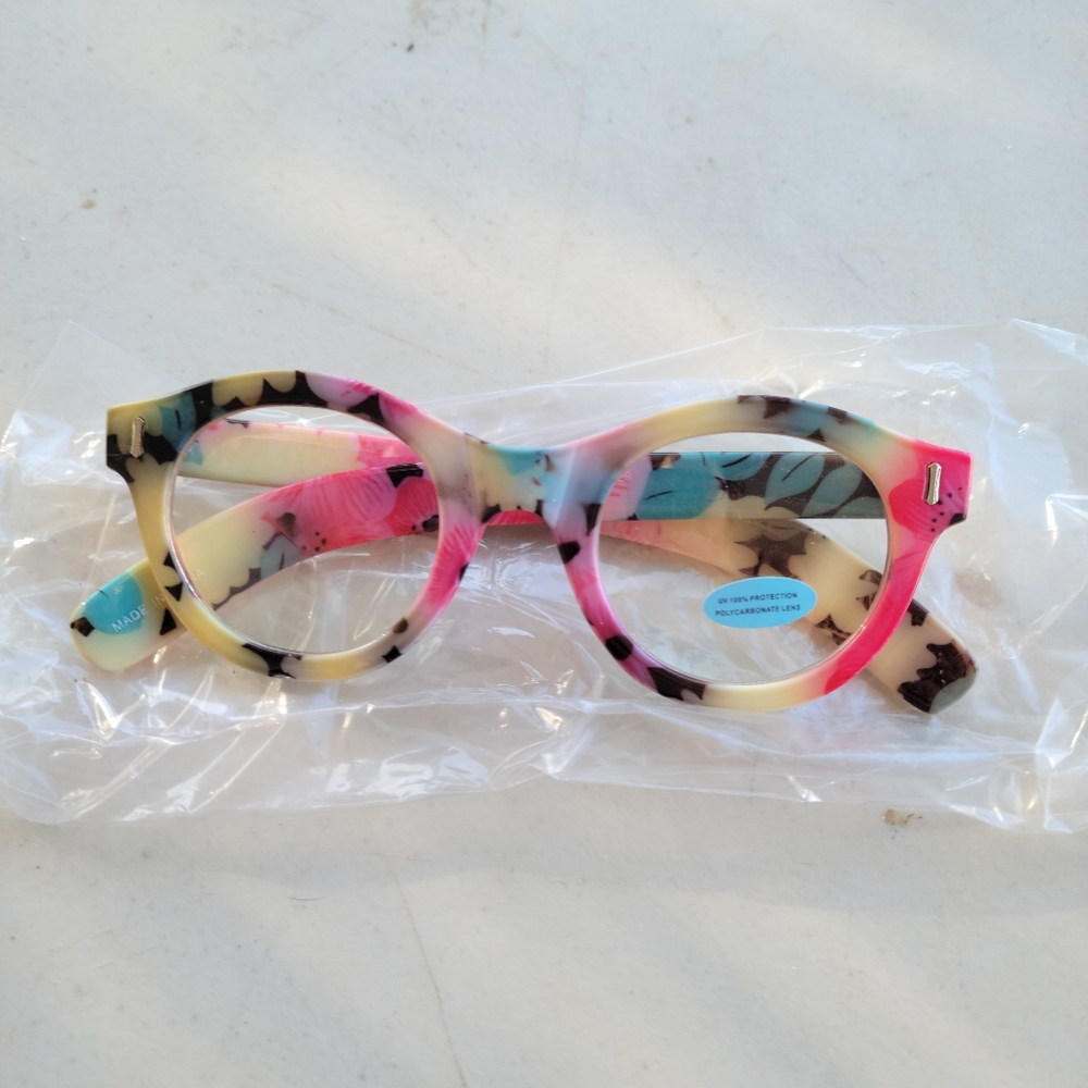 Abstract Floral Glasses